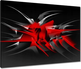 Vászonkép 80x60 Divatos piros tüskék Absztrakt