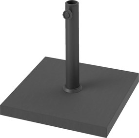 Outsunny Télikert Napernyő Talp Betonnal Töltve Négyzetes Napernyő Posztokhoz Ø38/48 mm Fekete | Aosom