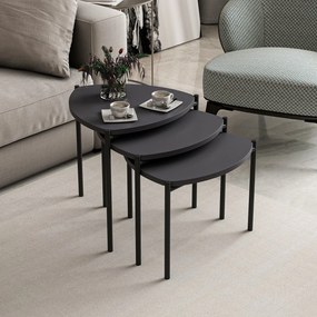 Dohányzóasztal (3 részes) Lenny - Anthracite
