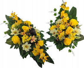 Sírdísz szett 95009032 temetői nád+csokor