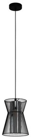 Eglo 99633 - Csillár zsinóron MASETA 1xE27/40W/230V fekete