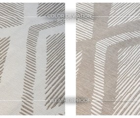 Barna-krémszínű kültéri szőnyeg 120x170 cm Gemini – Elle Decoration