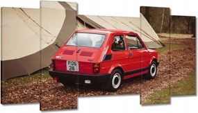 Képek 120x65 Piros kisautó Fiat 126p