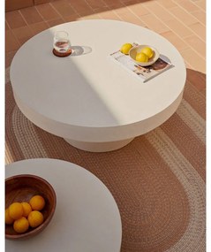 Beton kerek kerti dohányzóasztal ø 66 cm Aiguablava – Kave Home