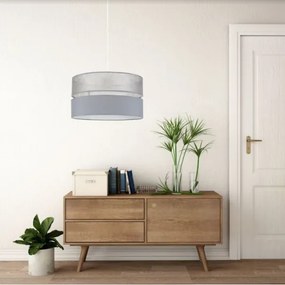 Csillár zsinóron LIMA 1xE27/60W/230V szürke