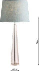 LAURA ASHLEY 3485109-Q BLAKE Kristály Asztali lámpa Csiszolt króm B22 IP20