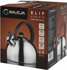 Acél vízforraló Galicja 2,5 l