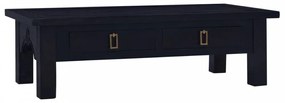Világos feketekávé színű mahagónifa dohányzóasztal 100x50x30 cm