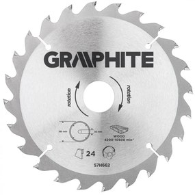 KŐRFŰRÉSZLAP 185*30MM HM 24FOG GRAPHITE