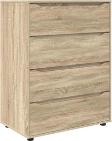vidaXL Tároló szekrények 2 pcs Sonoma tölgy 80 x 48 x 105 cm Faanyag