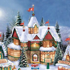 Mikulás ház szobor mikulás falu