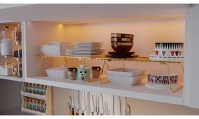 Polcrendező 42x19 cm arany