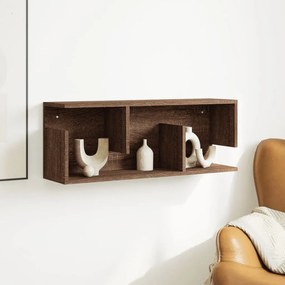 barna tölgy színű szerelt fa fali szekrény 80 x 20 x 30 cm