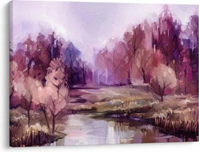Kép - Őszi tájképfestés (70x50 cm)