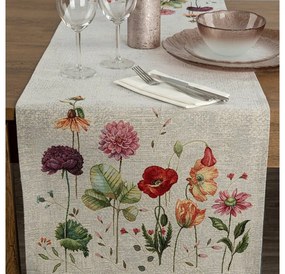 Gobelin asztali futó mezei virágokkal 40x100 cm +/-5%