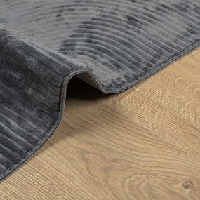IZA antracit rövid szálú skandináv stílusú szőnyeg 140 x 200 cm
