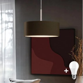 Eglo - LED csillár kábelen TUNJA 1xE27/60W/230V barna