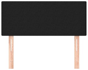fekete szövet fejtámla 90x5x78/88 cm