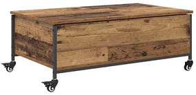 vidaXL Dohányzóasztal Öreg fa 91 x 55 x 32 cm Faanyag