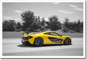 Poszterek keretben 60x40 Yellow McLaren P1