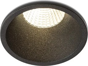RENDL OWEN DIMM zápustná černá 230V LED 7W 45° IP54 3000K - 1800K