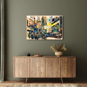 Kép - Festett absztrakció (90x60 cm)
