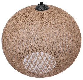 Bézs függőlámpa juta búrával ø 38 cm – Opviq lights