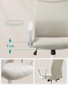 irodai szék, ergonomikus szék cappuccino bézs színben