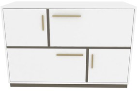 Konzolasztal Mares - White, Grey