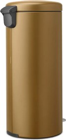 Sárgaréz színű acél pedálos szemetes 30 l NewIcon – Brabantia