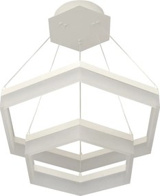 POLUX 306647 LUNA Modern Led Függesztett Lámpa Fehér LED IP20