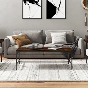 Füstös tölgy színű fatermék dohányzóasztal 80x50x35 cm