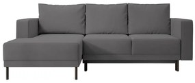 Sarokkanapé Rodriguez mini (B) (világos szürkés fekete + fekete). 1099550