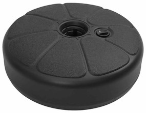 homokkal vagy vízzel tölthető fekete napernyőtalp 15 L