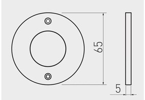 LED Lámpatest, JOVITA, meleg fehér, 60mm, felületre szerelhető, 12V, 200lm, 3W, kábellel, csatlakozóval