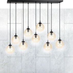 Emibig modern függeszték cosmo borostyán fekete emi713/9