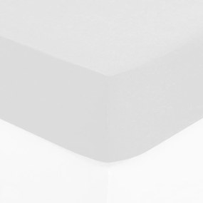 Gumis lepedő 140 x 190 cm könyvjelzővel 30 cm pamut fehér