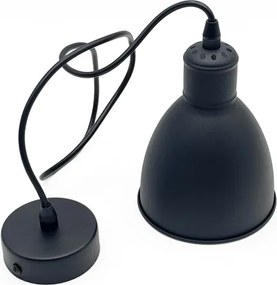 Brilagi - LED függőlámpa kábelen RIDDY 1xE27/60W/230V fekete