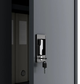 Fém iratszekrény JAN, 900 x 1850 x 400 mm, antracit