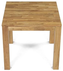 Tömör Tölgy Étkezőasztal 80×80 cm. DS-H080 DUB