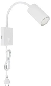 Globo 57911WW - Rugalmas fali lámpa ROBBY 1xGU10/25W/230V fehér