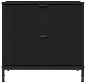 Éjjeli asztal fiókkal Fekete 63.5 x 36 x 61 cm Faanyag