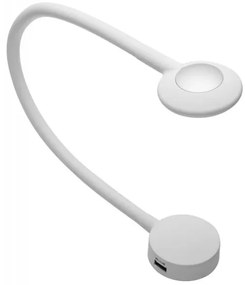 LED Lámpatest, CHICAGO, semleges fehér, 546mm hossz, 12V, 120lm, 2,1W, kábellel, csatlakozóval, kapcsolóval, USB, fehér, DIM