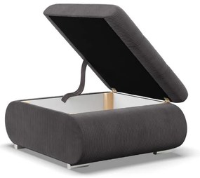 Tokio puff, kordbársony, szürke