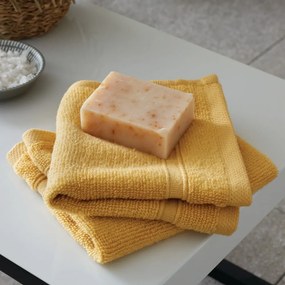 Sárga frottír pamut törölköző szett 2 db-os 30x30 cm Zero Twist – Catherine Lansfield