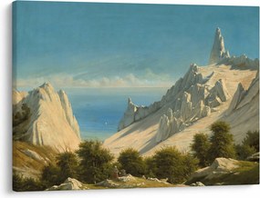 Kép - Georg Emil Libert, View of Sommerspiret, the Cliffs of Møn, reprodukciók (70x50 cm)