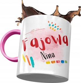 Rózsaszín Bögre Nina Feleség Barátnő Nyomtatott Fotóval