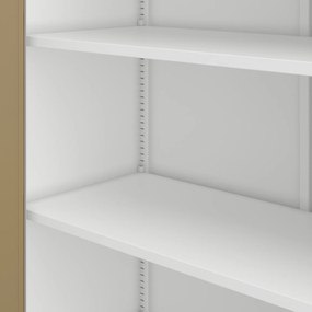 JAN II cabinet white RAL9003 golden oak H1850*W1150*D400