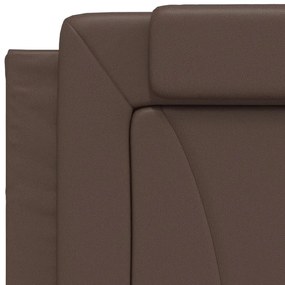 barna műbőr ágykeret Viana matrac nélkül 180 x 200 cm