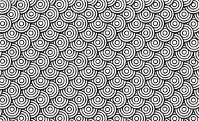 Tapéta Geometriai kerekek fekete-fehér modern absztrakt 300x210 +ragasztó